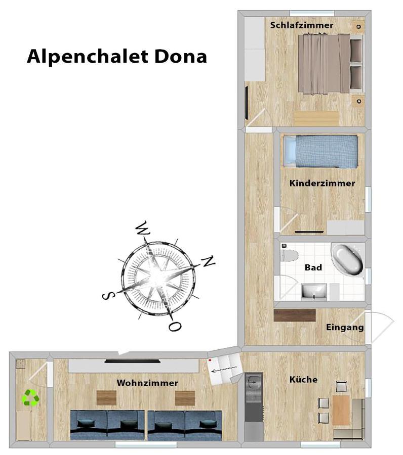 Alpenchalet Dona パーテネン エクステリア 写真